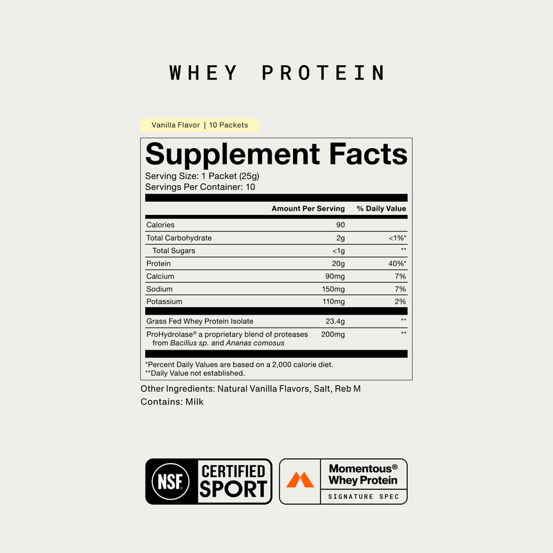 Load image into Gallery viewer, Momentous - Whey Protein Isolate 10-Travel Packs - Protein Supplements
