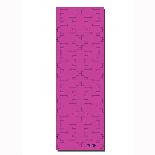 Yune Yoga - Yoga Mat | 6mm Thick | Pink | Non-Slip | Eco Friendly | Yune Yoga | TE52