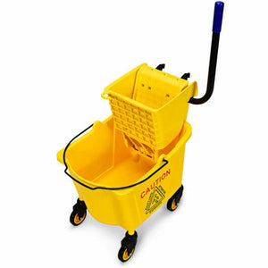LuxuryLifeWay Online Store - 26 Quart Side Press Wringer Commercial Mop Bucket