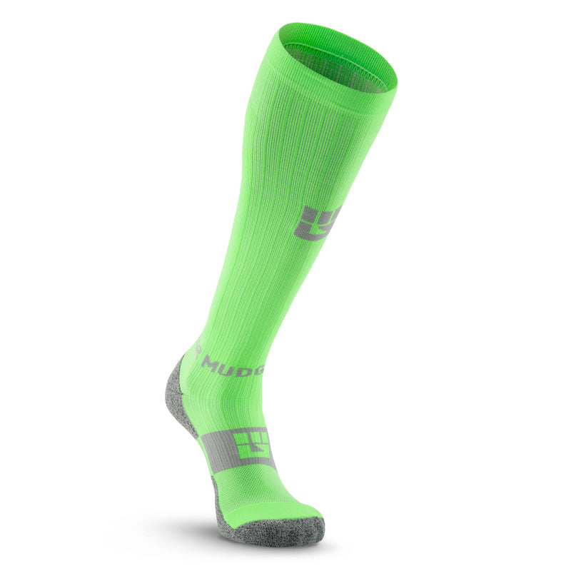 Load image into Gallery viewer, Mudgear - Tall Compression Socks (Neon Green)
