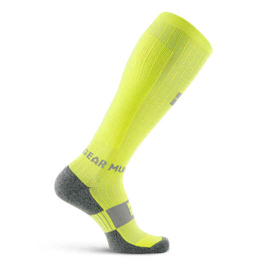 Mudgear - Tall compression socks (neon yellow)