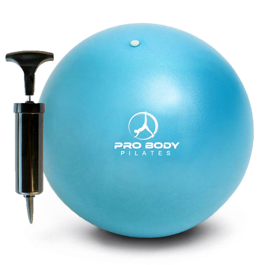 ProBody Pilates - 9 Inch Small Exercise Ball for Stability, Barre, Pilates, Yoga, and Balance (with Pump)
