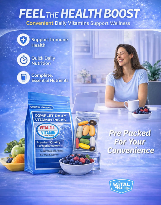 Vital 4U - Premium 30 Day Multivitamin - Vitamins & Supplements