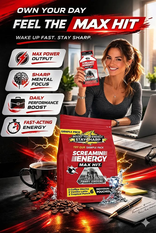Vital 4U - Screamin Energy Max Hit Sample Pack - 6 Pouches