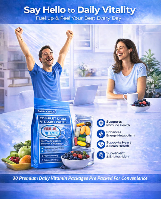 Vital 4U - Premium 30 Day Multivitamin - Vitamins & Supplements