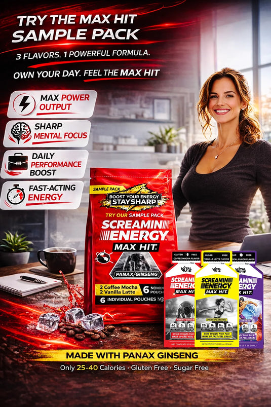 Vital 4U - Screamin Energy Max Hit Sample Pack - 6 Pouches