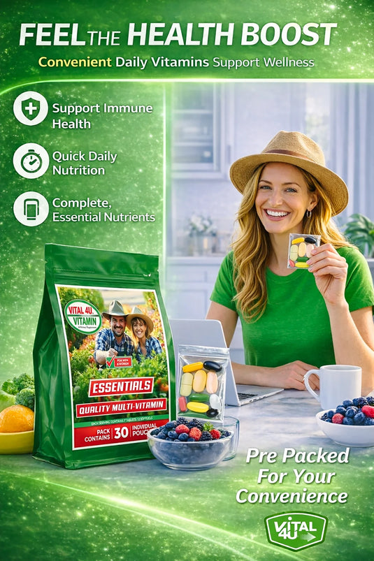 Vital 4U - Essential 30 Day Multivitamin - Vitamins & Supplements