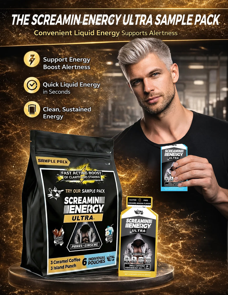 Load image into Gallery viewer, Vital 4U - Screamin Energy Ultra Sample Pack - 6 Pouches
