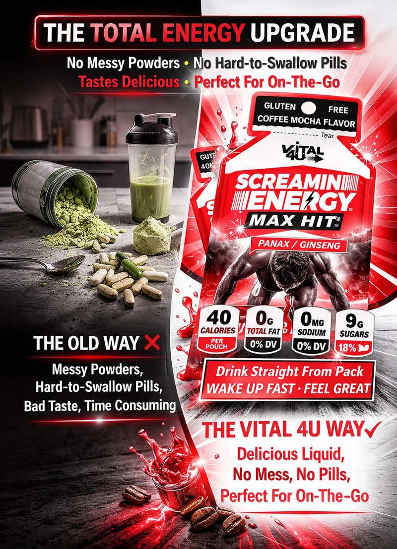 Load image into Gallery viewer, Vital 4U - Screamin Energy Max Hit Sample Pack - 6 Pouches
