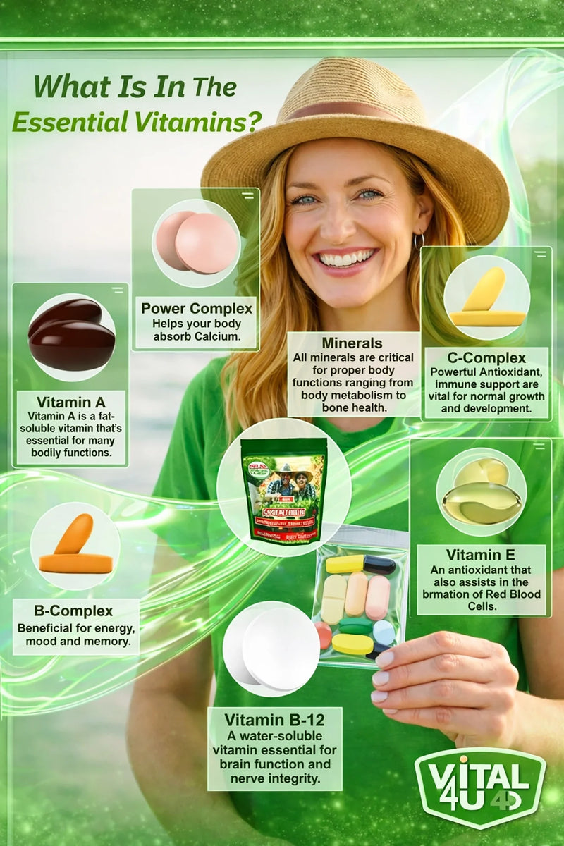 Load image into Gallery viewer, Vital 4U - Essential 30 Day Multivitamin - Vitamins &amp; Supplements
