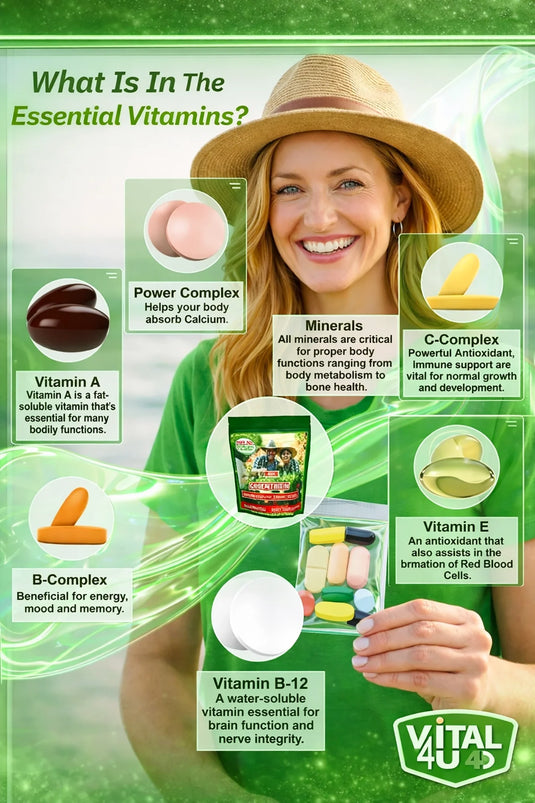 Vital 4U - Essential 30 Day Multivitamin - Vitamins & Supplements