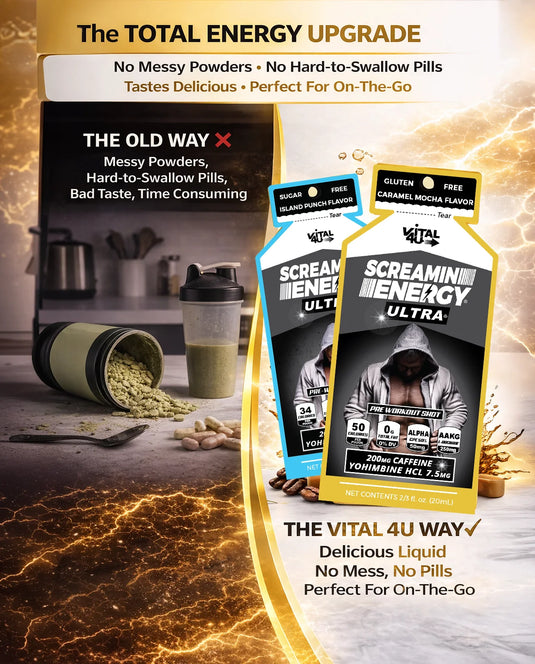 Vital 4U - Screamin Energy Ultra Sample Pack - 6 Pouches