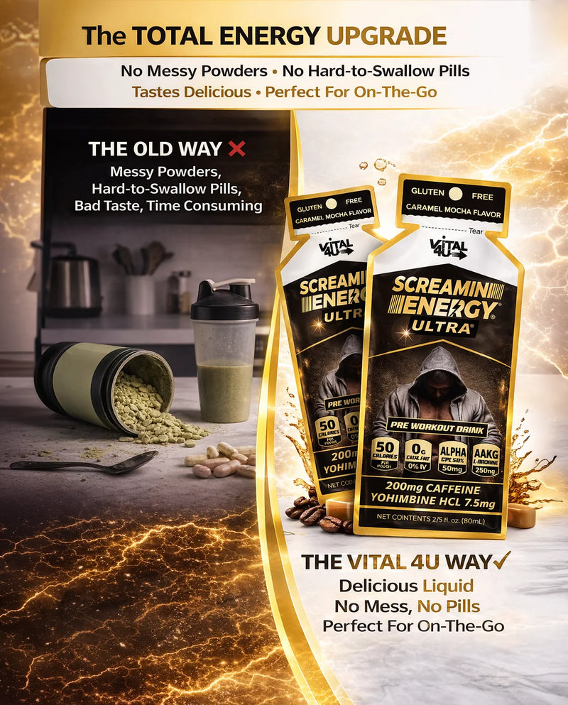 Load image into Gallery viewer, Vital 4U - Screamin Energy Ultra Caramel Coffee - Vitamins &amp; Supplements
