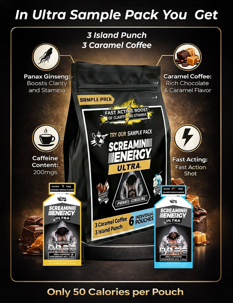 Load image into Gallery viewer, Vital 4U - Screamin Energy Ultra Sample Pack - 6 Pouches
