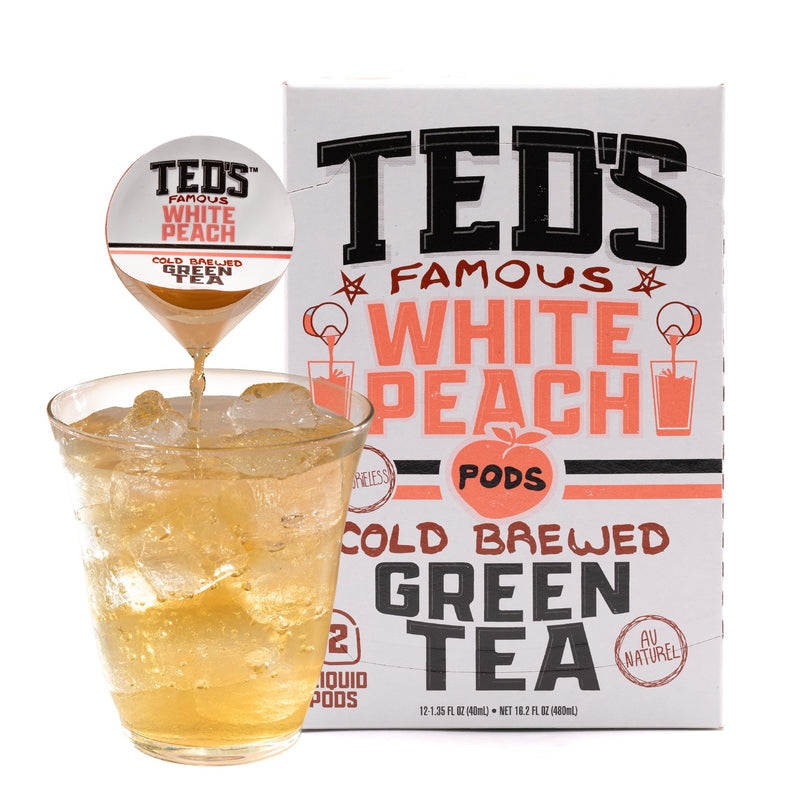 Load image into Gallery viewer, Java House - Ted's - White Peach Cold Brewed Green Tea
