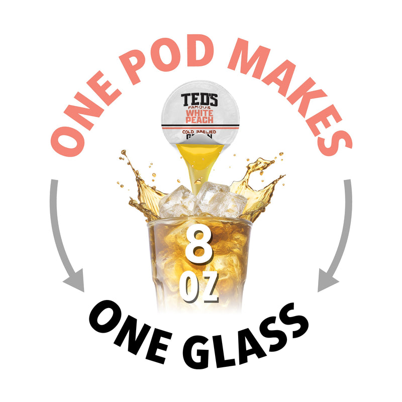 Load image into Gallery viewer, Java House - Ted's - White Peach Cold Brewed Green Tea
