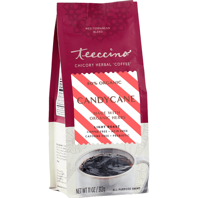 Load image into Gallery viewer, Teeccino - Candy Cane Chicory Herbal Coffee
