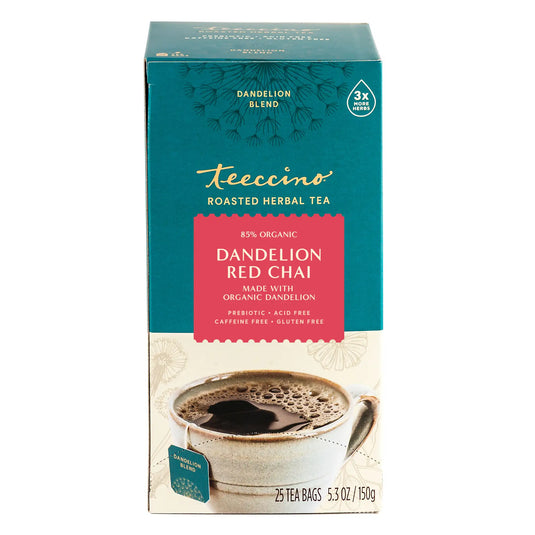 Teeccino - Dandelion Red Chai Roasted Herbal Tea