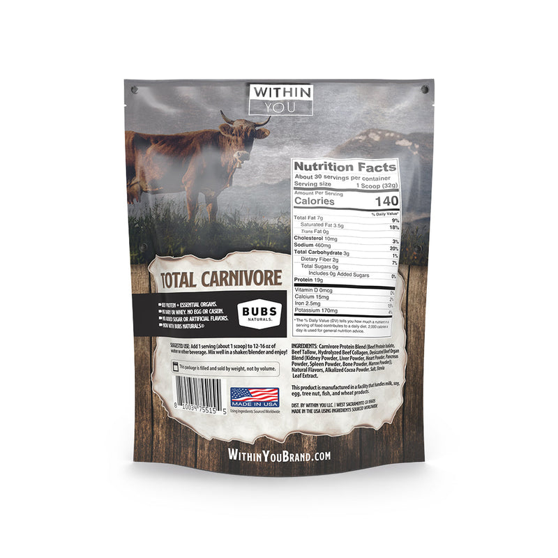 Load image into Gallery viewer, Within You - Total Carnivore Protein
