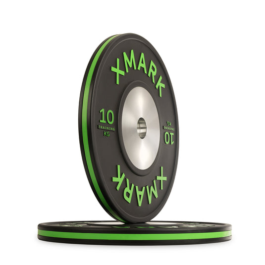 XMARK - Striped Premium IWF Training Bumper Plates (KG) Pairs and Sets