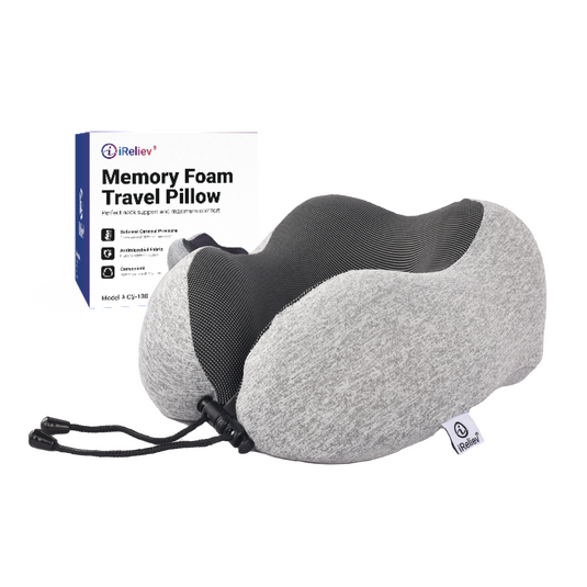 iReliev - Memory Foam Travel Pillow