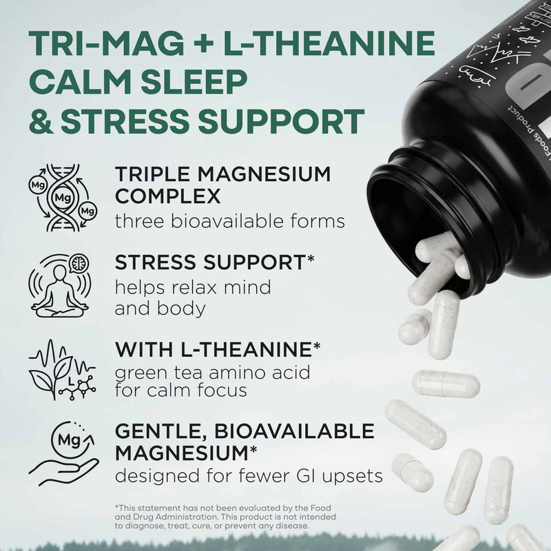 Load image into Gallery viewer, Wild Foods - Tri-Mag &amp; L-Theanine - Vitamins &amp; Supplements

