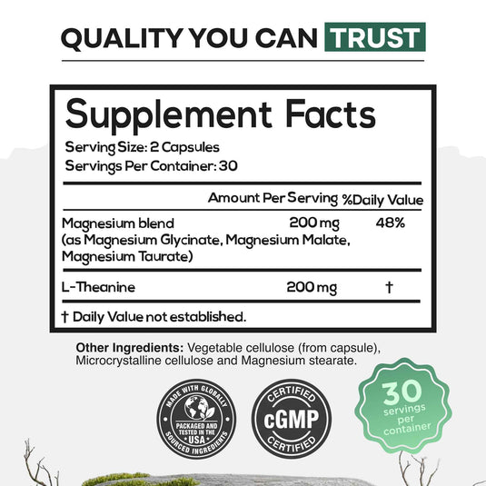 Wild Foods - Tri-Mag & L-Theanine - Vitamins & Supplements
