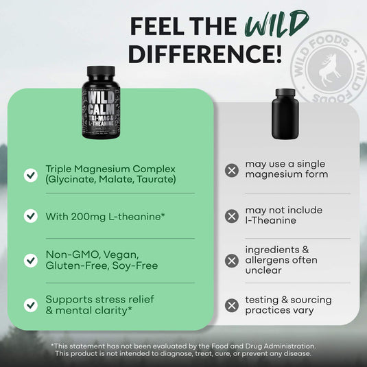 Wild Foods - Tri-Mag & L-Theanine - Vitamins & Supplements