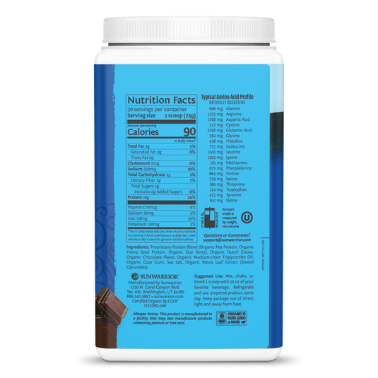 Sunwarrior - Warrior Blend Organic Protein - Chocolate