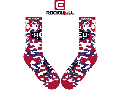 Rockwell Time - Crew Socks - R.E.D Camo USA