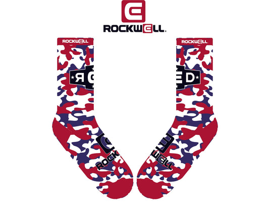 Rockwell Time - Crew Socks - R.E.D Camo USA