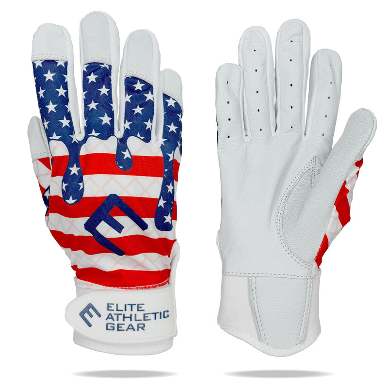 Load image into Gallery viewer, Elite Athletic Gear - USA Flag Ice Cream Batting Gloves
