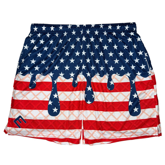 Elite Athletic Gear - USA Flag Ice Cream Shorts