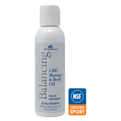 CBD Healthcare Company - In NSF Certified Balancing CBD Massage & Body Oil With Lemongrass