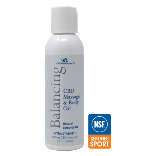 CBD Healthcare Company - In NSF Certified Balancing CBD Massage & Body Oil With Lemongrass