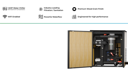 RevX Wellness - RevX Acrylic X Tub Cold Plunge + LUX High Performance Chiller and Filtration System