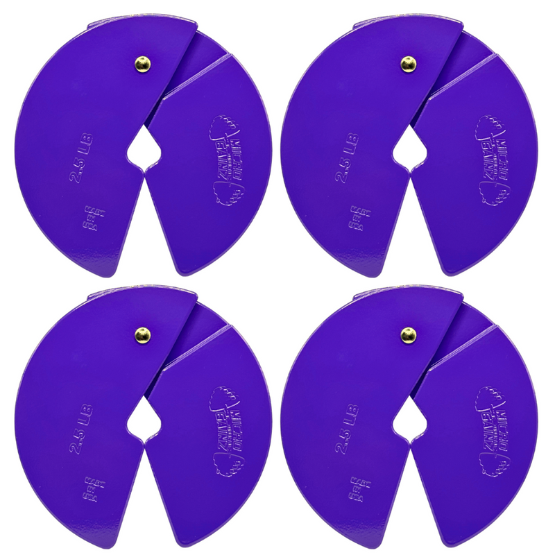Load image into Gallery viewer, Micro Gainz Purple 2.5LB Dumbbell Fractional Weight Plates
