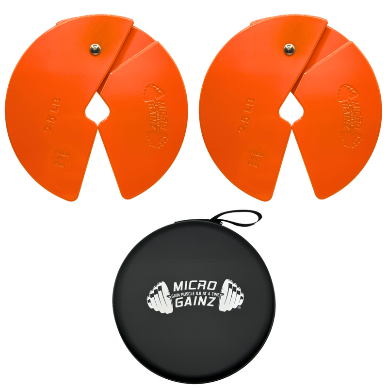 Load image into Gallery viewer, Micro Gainz Orange 2.5LB Dumbbell Fractional Weight Plates
