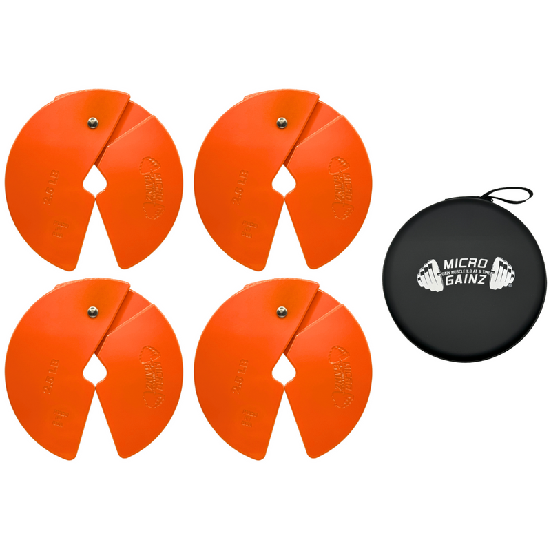 Load image into Gallery viewer, Micro Gainz Orange 2.5LB Dumbbell Fractional Weight Plates
