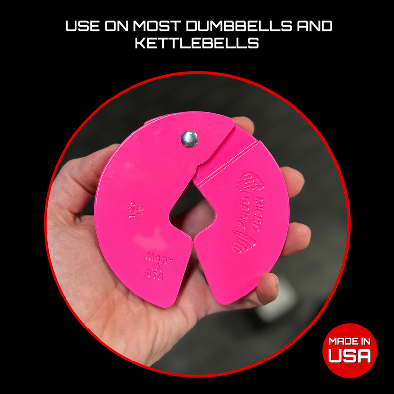 Load image into Gallery viewer, Micro Gainz Pink 1.25LB Dumbbell Fractional Weight Plates

