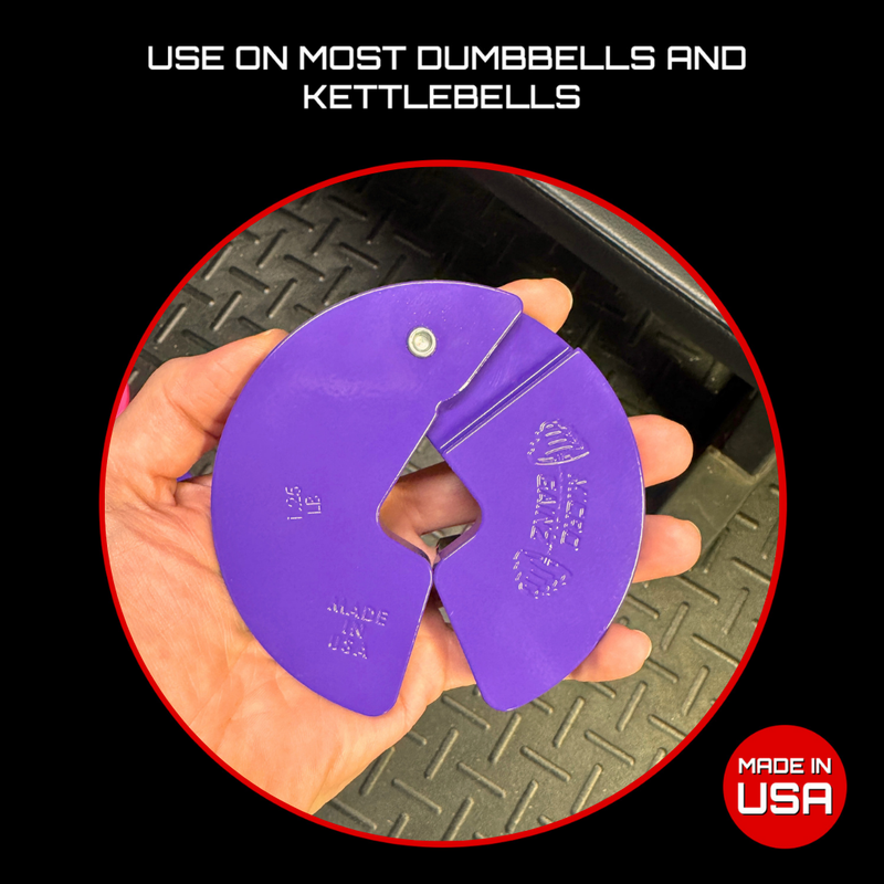 Load image into Gallery viewer, Micro Gainz Purple 1.25LB Dumbbell Fractional Weight Plates
