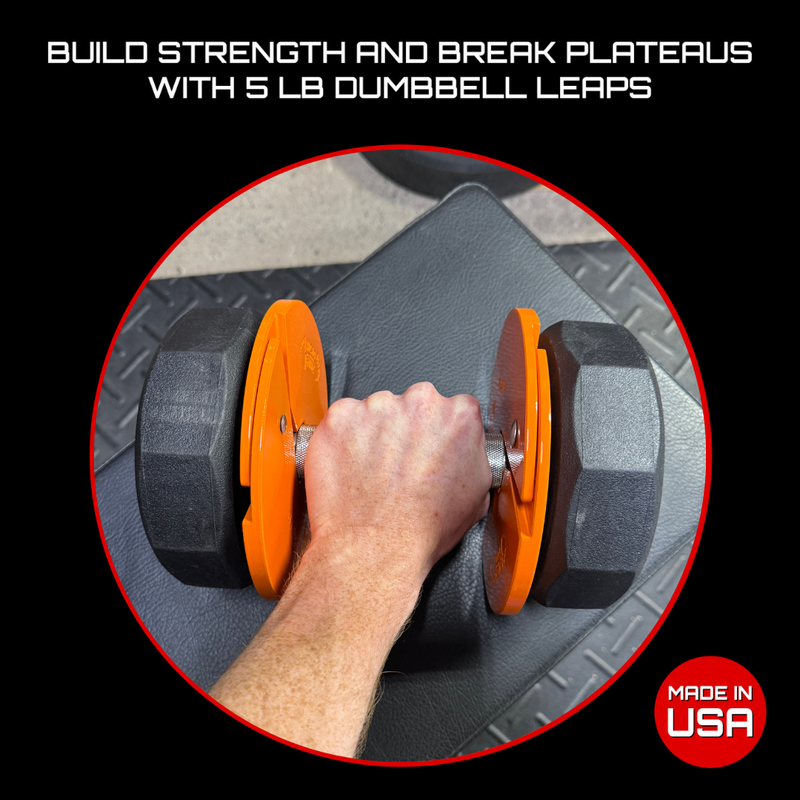 Load image into Gallery viewer, Micro Gainz Orange 2.5LB Dumbbell Fractional Weight Plates
