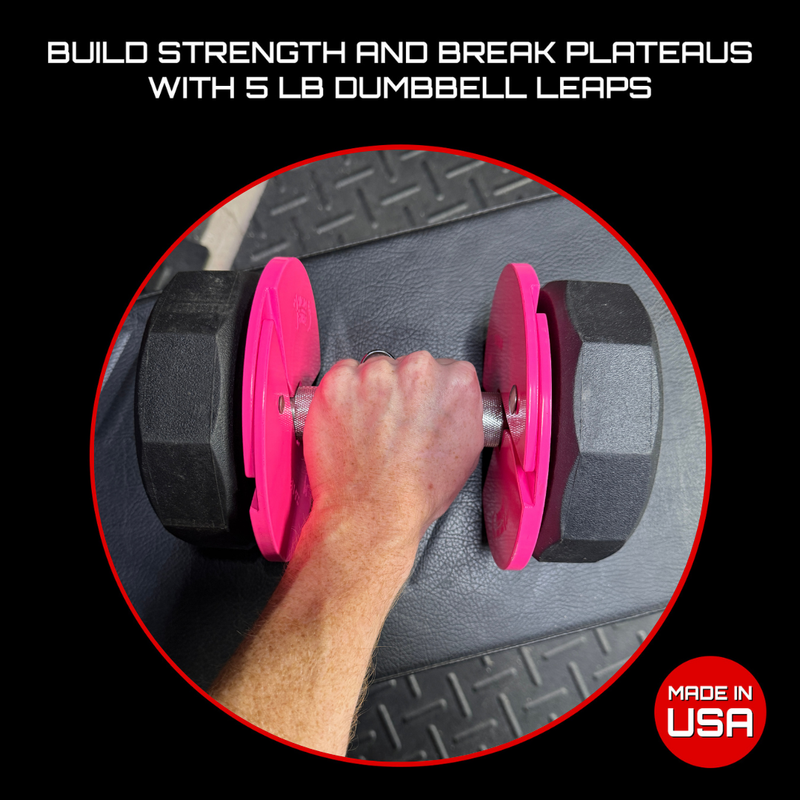 Load image into Gallery viewer, Micro Gainz Pink 2.5LB Dumbbell Fractional Weight Plates
