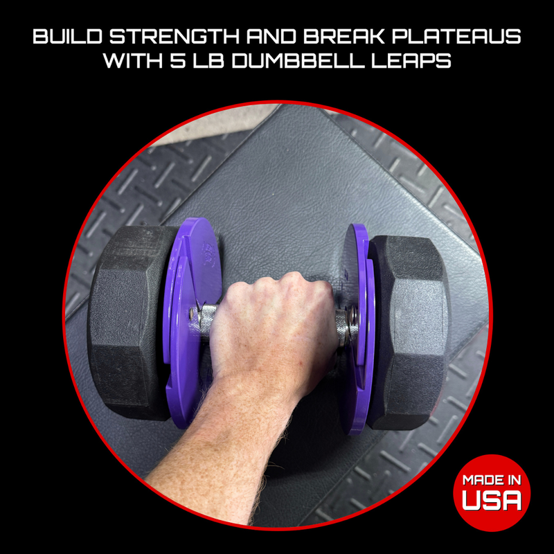 Load image into Gallery viewer, Micro Gainz - Purple 2.5lb Dumbbell Fractional Weight Plates
