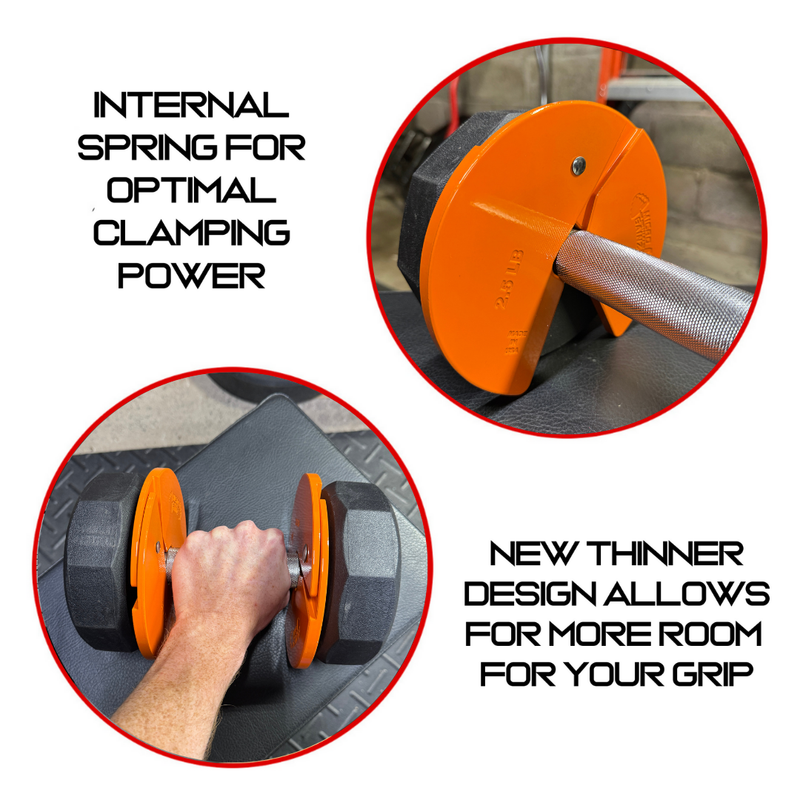 Load image into Gallery viewer, Micro Gainz Orange 2.5LB Dumbbell Fractional Weight Plates
