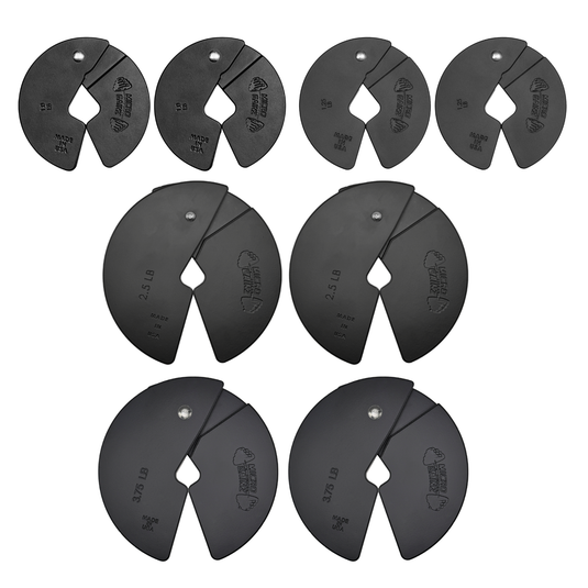 Micro Gainz - Quad Pack of 1, 1.25, 2.5, & 3.75 LB Dumbbell Fractional Weight Plates