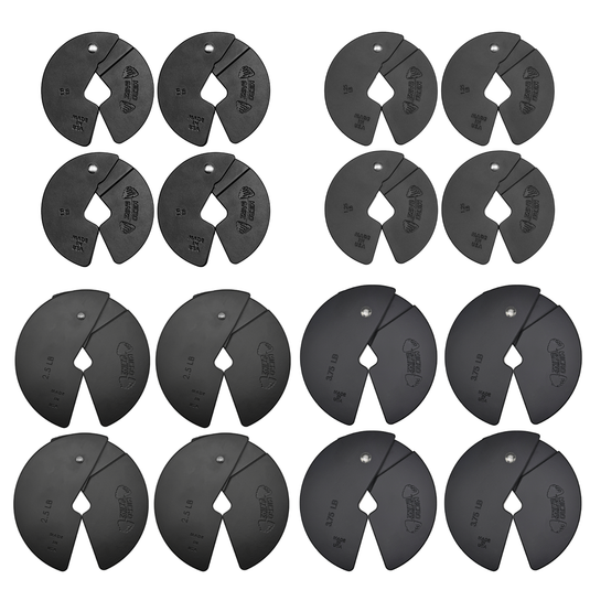 Micro Gainz - Quad Pack of 1, 1.25, 2.5, & 3.75 LB Dumbbell Fractional Weight Plates