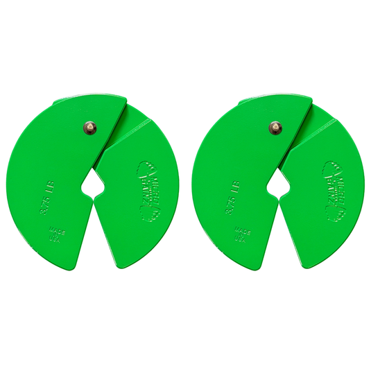 Micro Gainz - 3.75 LB Dumbbell Fractional Weight Plates - Green / 2 Pack