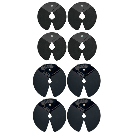 Micro Gainz - Double Pack of Pvc Dip Coated 1.25Lb & 2.5Lb Dumbbell Fractional Weight Plates