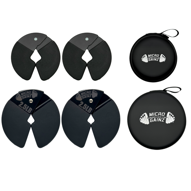 Load image into Gallery viewer, Micro Gainz Double Pack of PVC Dip Coated 1.25LB &amp; 2.5LB Dumbbell Fractional Weight Plates
